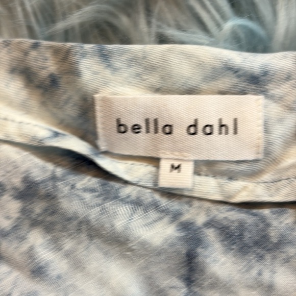 Bella Dahl Bias Cowl Neck Tie Up Cami in Cloud Wash sz M - Picture 8 of 10